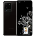 image of Téléphone Samsung Galaxy S20 Ultra 5G - (Noir/Bleu ciel), 128GB 12GB RAM (Etat: Reconditionné)