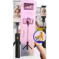 image of Tripod selfie pole for cell phone Foldable Rotating mobile tripod 