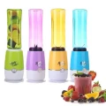 image of Mini Electric Fruit Blender with 2 cups; ideal for travel, the gym, the office etc.....